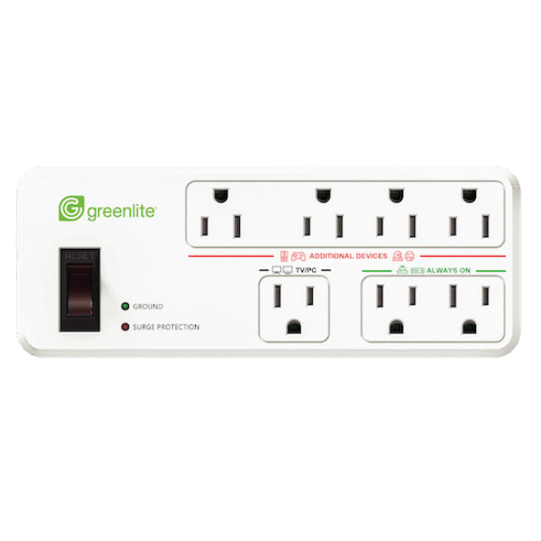 Tier 1 Advanced Powerstrip Compact -  7 Outlets - (Greenlite Model No: APS/T107M1S4/I03)